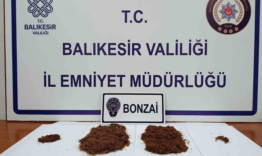 Gönen'de zehir tacirlerine darbe: 133 gram bonzai ele geçirildi, 1 tutuklu