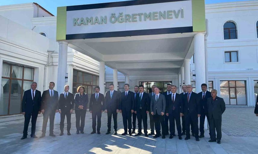 Kaman'da festivalin ardından: içişleri bakanı Mustafa Çiftçi emniyet ve öğretmenevini inceledi