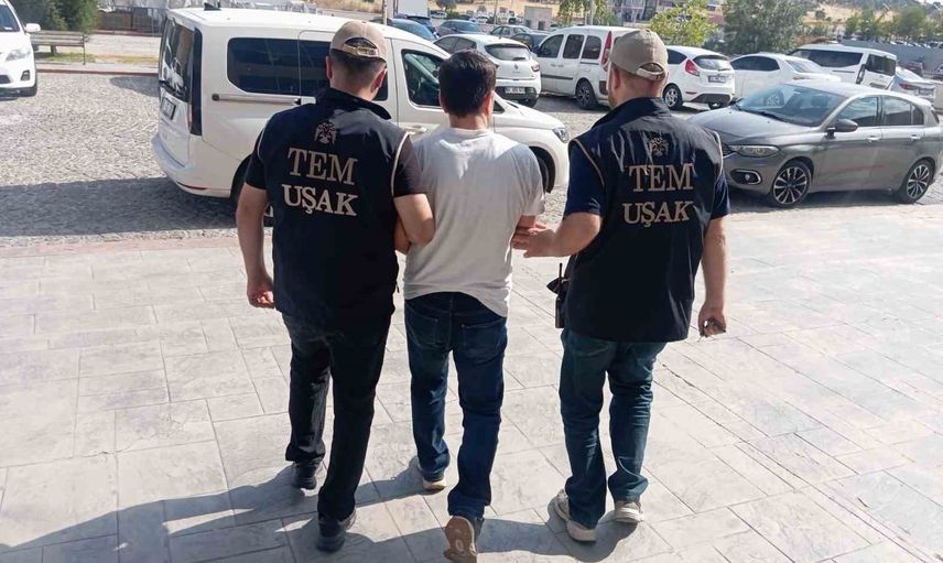 Uşak'ta firari hükümlü TEM operasyonuyla yakalandı