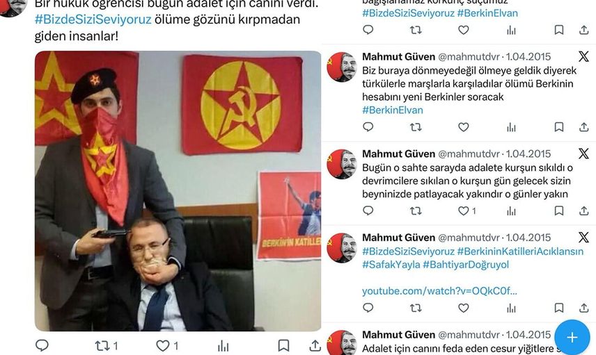 beyoğlu belediyesinde görevli güvenlik amirinin eski terör yanlısı paylaşımları gündeme geldi