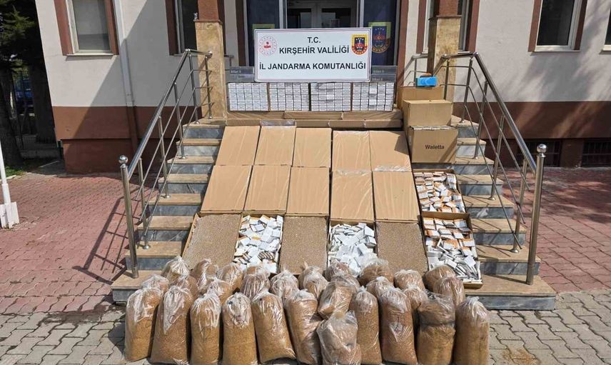 Kaman'da 851 bin liralık kaçak makaron operasyonu