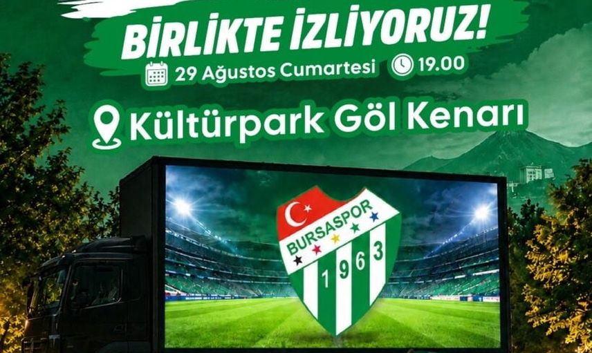 Bursa'dan bursaspor taraftarına Kayseri'ye otobüs ve Kültürpark'ta dev ekran müjdesi