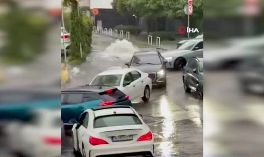 Şişli'de rögar taştı, Zincirlidere Caddesi göle döndü