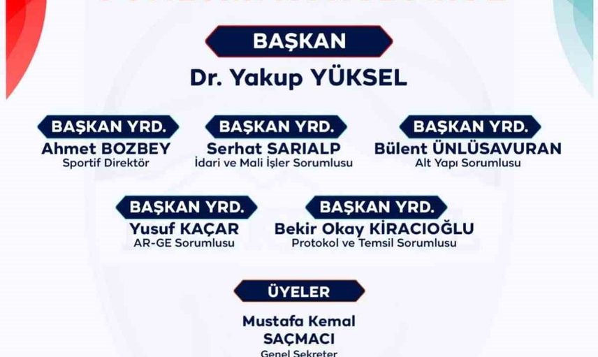 Melikgazi basketbol kulübünde yeni yönetim görev paylaşımını açıkladı