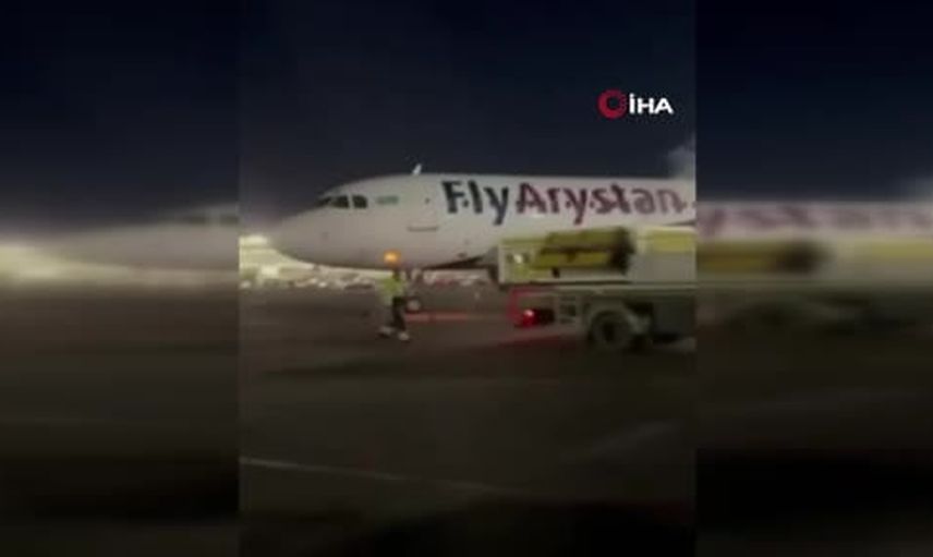 Bakım sırasında uçakta çıkan yangın Almatı havalimanında kontrol altına alındı
