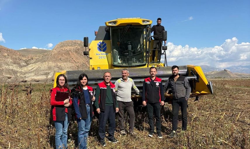 Çayırlı'da ayçiçeği hasadında biçerdöver denetimleri sıklaştırıldı