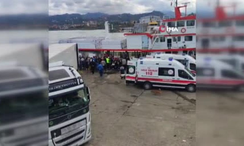 Trabzon açıklarında makara kopuşu: ağ aksamının çökmesiyle 1'i ağır 4 yaralı