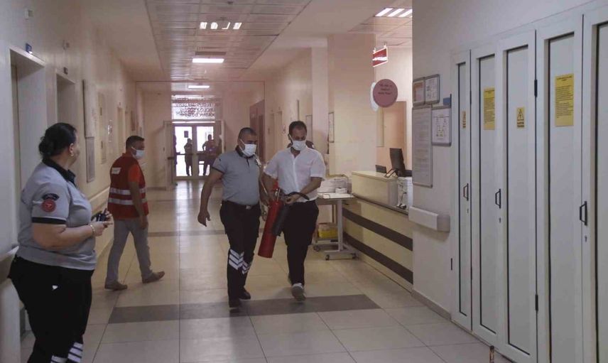 Yangın alarmı değil prova: Serik Devlet Hastanesi'nde gerçeğe yakın tahliye tatbikatı