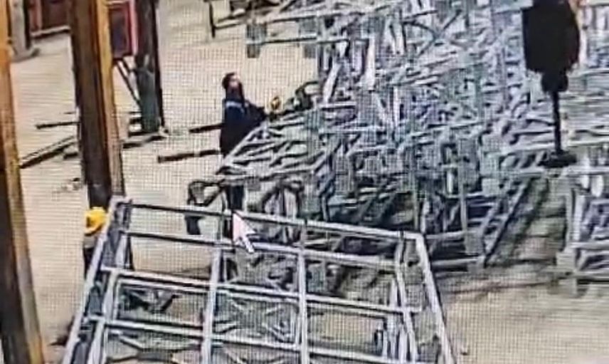 Ankara'da çelik platformun devrilmesi sonucu genç işçi hayatını kaybetti