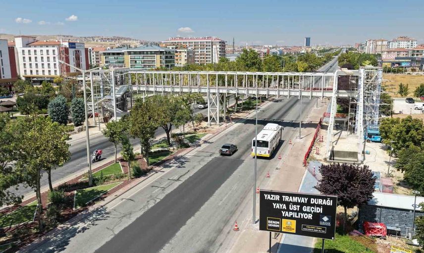Yeni İstanbul Caddesi'ne erişimi kolaylaştıracak Yazır üst geçidi iki ayda tamamlanacak