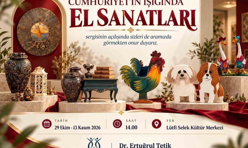 Nazilli'de cumhuriyet coşkusu el işçiliğiyle görünür oluyor
