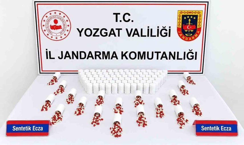 Yerköy'de Ankara rotalı takside 5 bin 626 sentetik ecza hap ortaya çıkarıldı