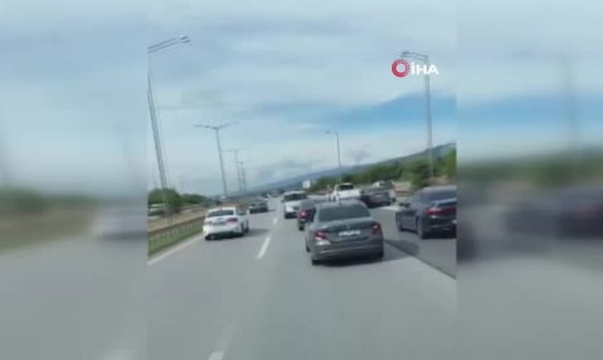 Otoyolda tehlike yaratan düğün konvoyuna 84 bin 308 lira ceza