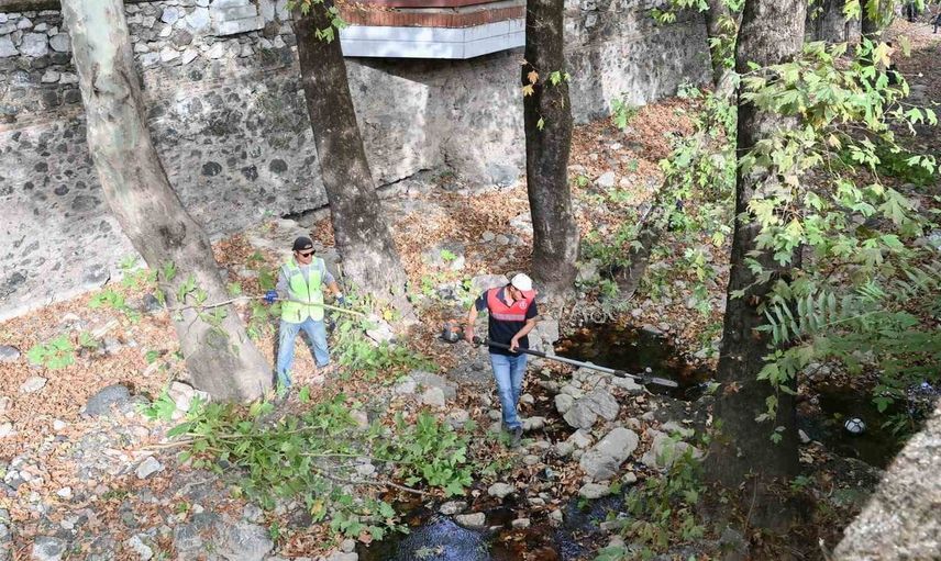Manisa'da Çaybaşı Deresi kışa hazırlanıyor