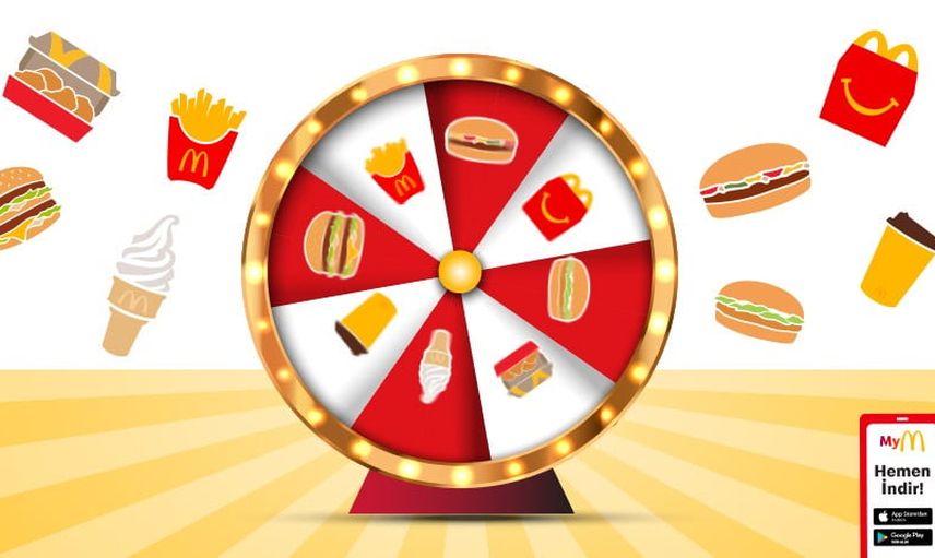 McDonald’s uygulamasında Çarkıfelekle okula dönüş kampanyası