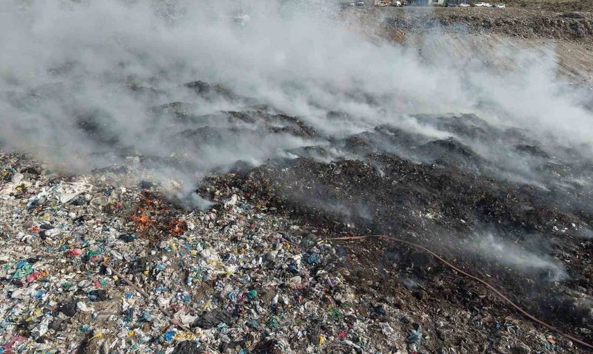 Iğdır’da katı atık tesisinde yangın, Can Enerji biyokütle bölümünde müdahale