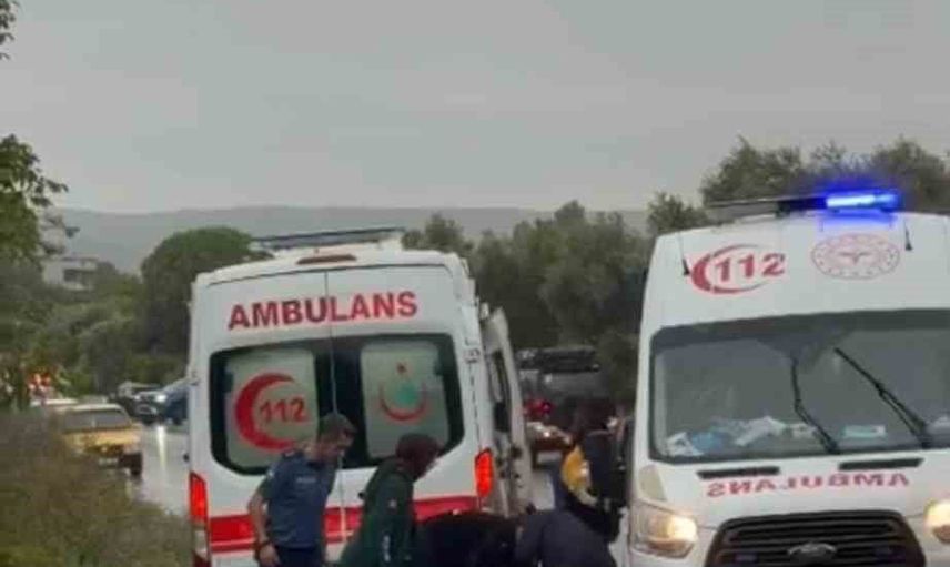 Gökçeada Eşelek mevkiinde minibüs devrildi: sürücü yaşamını yitirdi, iki kişi yaralandı