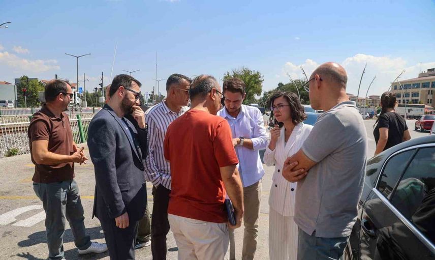 ușak'ta bisiklet yolu güzergahında yerinde değerlendirme yapıldı