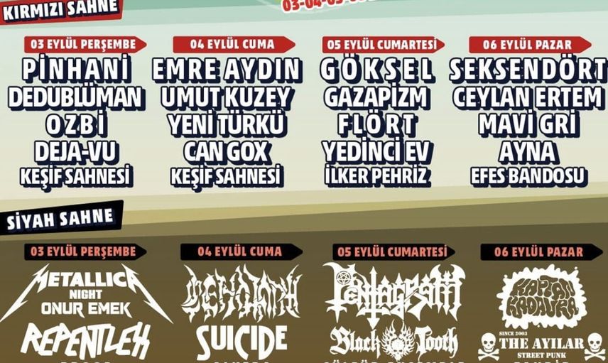 tavşanburnu'nda dört gün: milyonfest didim başlıyor