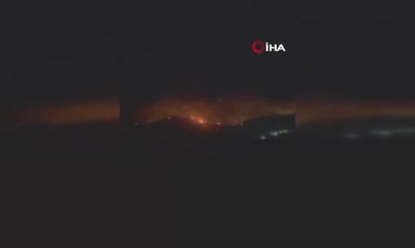 Susurluk'ta alevlerle gece nöbeti: 400-450 hektarlık alanda karadan müdahale