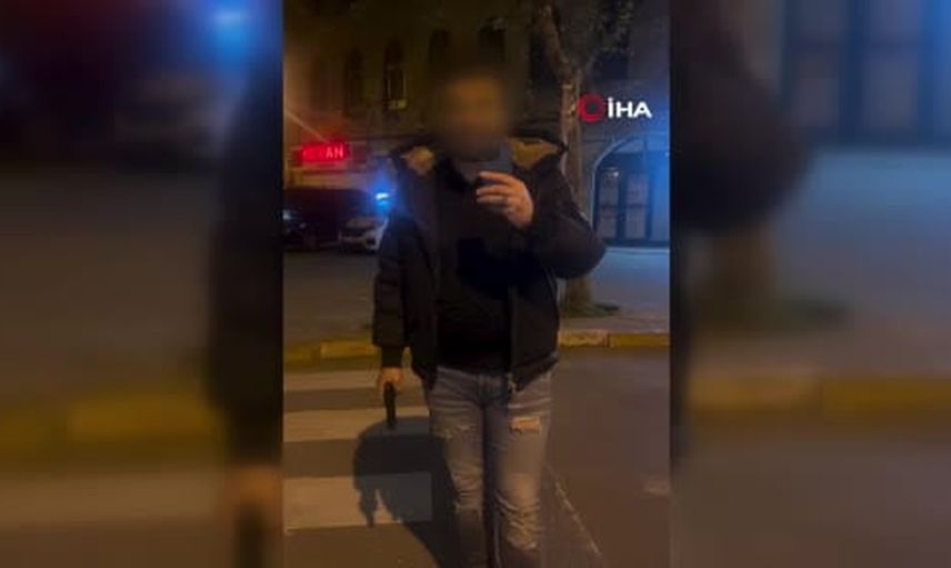 Beylikdüzü buluşmasında silahla tehdit ve ateş açma anları kayda geçti