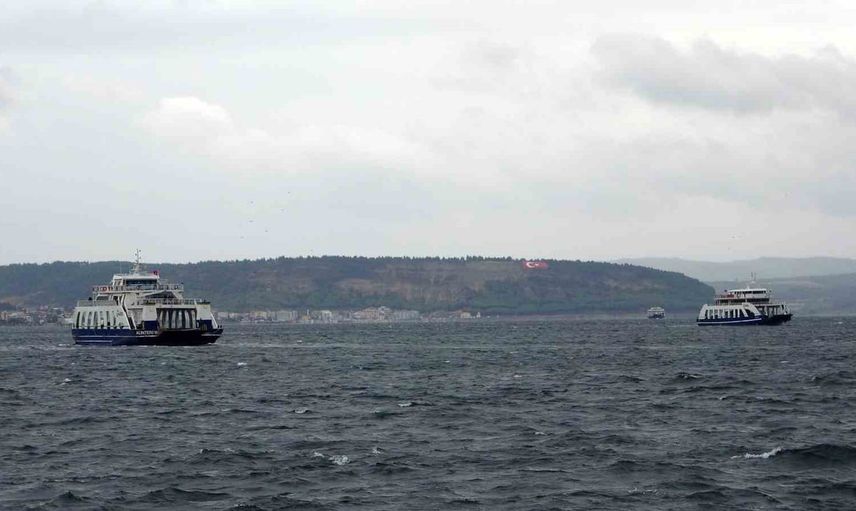 Kuzey Ege rüzgârı Bozcaada seferlerini aksattı