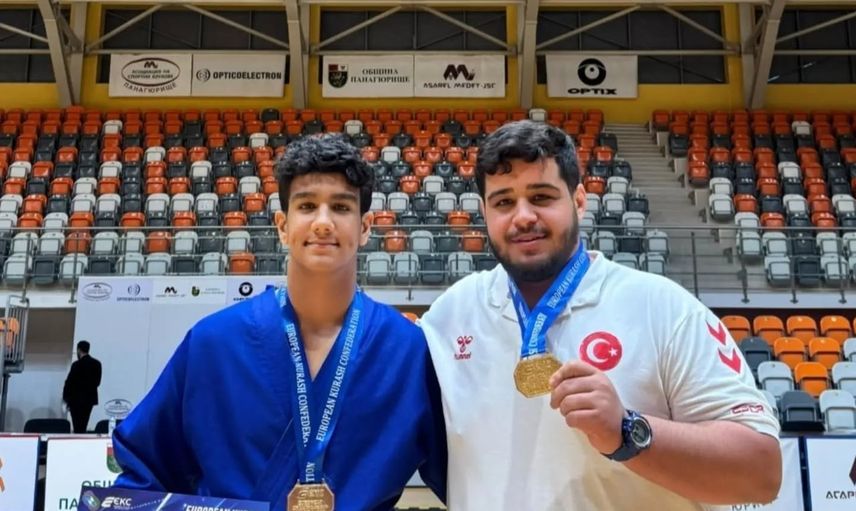 Salihli'nin gururu Mustafa Göde'den Avrupa'da altın