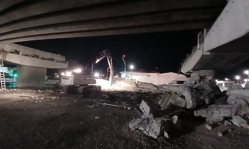 Reşadiye viyadüğü sökülürken bölge trafiği döner kavşakla yeniden şekillenecek