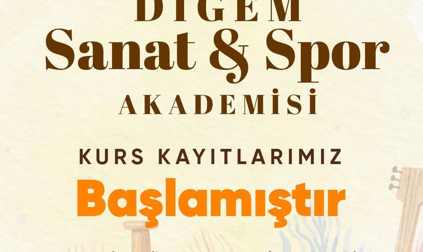 Didim Belediyesi DİGEM sanat ve spor akademisi yeni dönem kurs kayıtlarını açtı