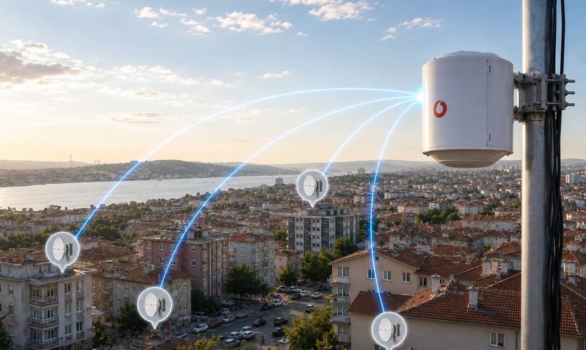 Vodafone'dan anten yükünü azaltan yeni adım: MB2 Radyo Link ile tek antenle çoklu bağlantı