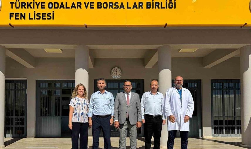 Müdür Keleş'ten TOBB Fen Lisesi'nde öğrencilere destek, yöneticilere takdir