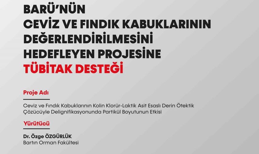 Sert kabuklu atıklara yeni değer: BARÜ partikül boyutunun lignin geri kazanımına odaklandı