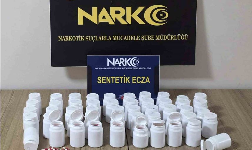 Ordu'da sentetik ecza baskını: iki kişi tutuklandı