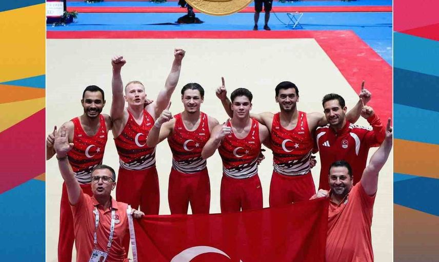Akdeniz Oyunları'nda erkek cimnastikte milli zafer