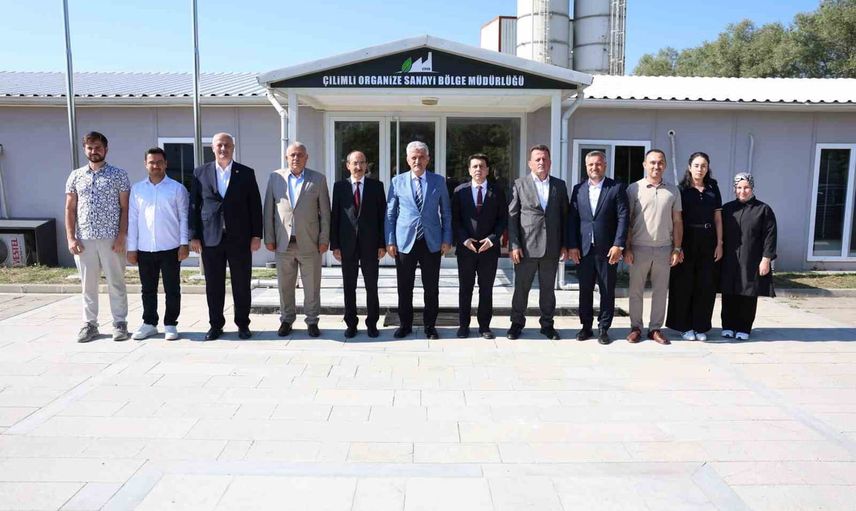 Vali Makas Çilimli Organize Sanayi Bölgesi'nin yatırım planlarını yerinde değerlendirdi