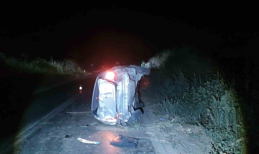 Virajda kontrolden çıkan otomobil takla attı: bir kişi hayatını kaybetti