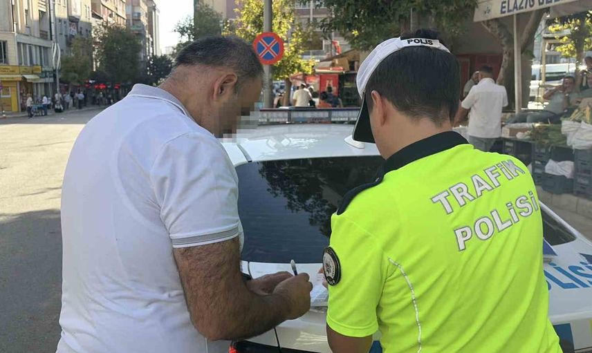 Elazığ uygulamasında ters yön ihlali: sürücüye 10 bin lira idari ceza