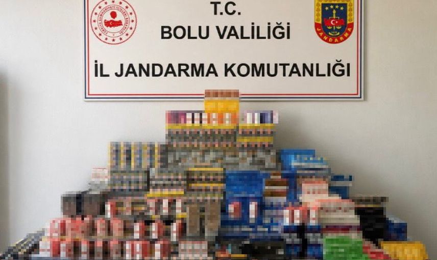 Bolu'da jandarmadan kaçakçılığa büyük operasyon: 1,15 milyon liralık malzeme ele geçirildi