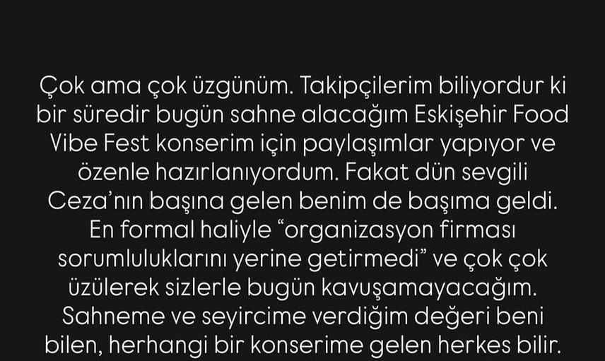 Eskişehir'de festival krizi: Ceza ve İrem Derici sahne almadı, esnaf organizatörden şikâyetçi oldu