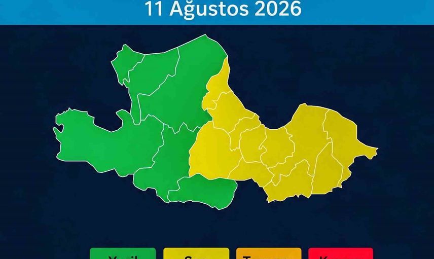Samsun'un doğusunda sel riskine karşı sarı kodlu yağış uyarısı