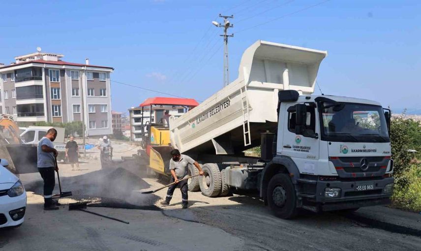İlkadım'da altyapı atağı: yollar konfor ve estetik kazanıyor