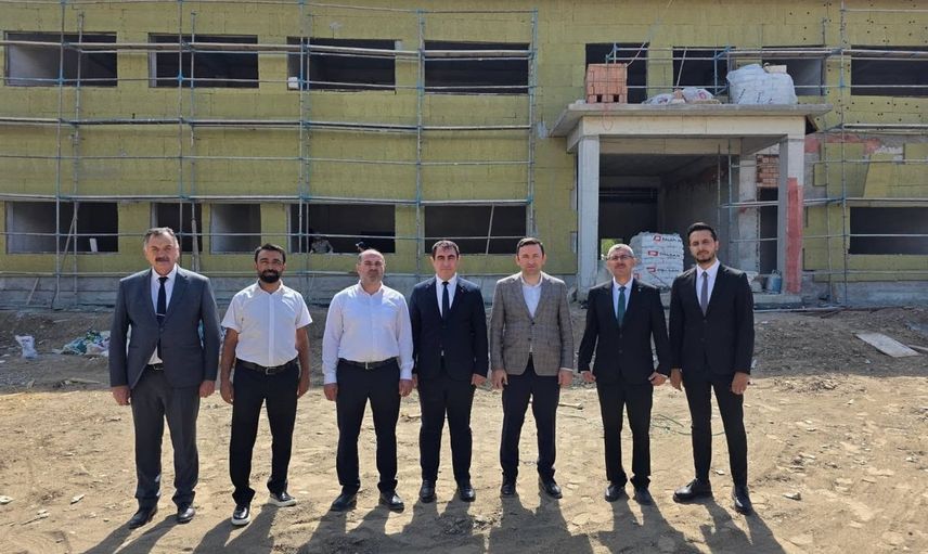 Kuyucak yatırımında yeni örnek: Pamukören ortaokulu yükselmeye devam ediyor