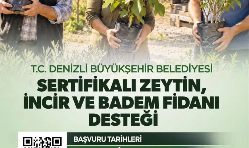 Denizli'de üretime yön veren fidan desteği genişliyor