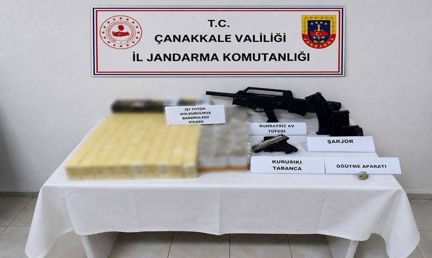 Çanakkale'de iki ilçede kaçakçılığa karşı jandarma operasyonu