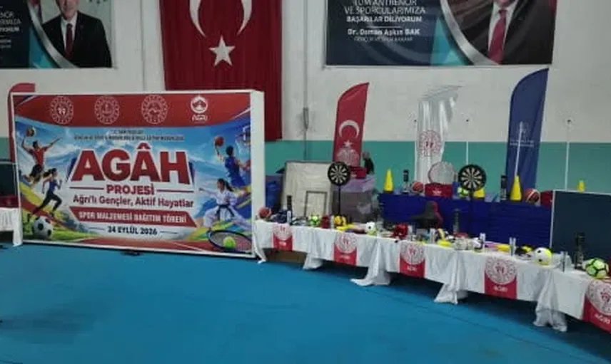Ağrı'da gençlere spor sepeti: 171 okul 22 bin 200 ekipmana kavuştu
