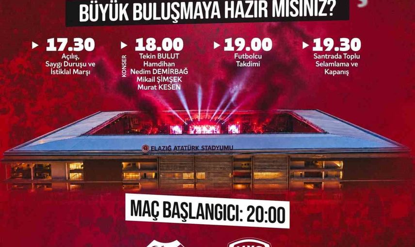 Elazığspor taraftarına ücretsiz hazırlık maçı ve tanıtım günü