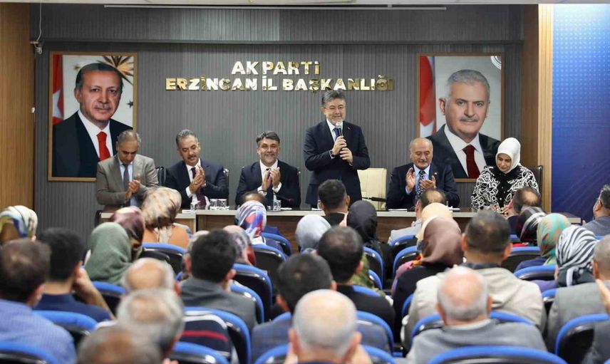Teşkilatla yüz yüze: bakan Yumaklı Erzincan ziyaretinde