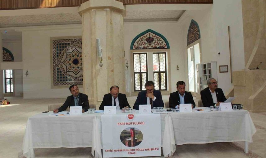 Kars'ta hutbe sunumu bölge finalinde Mükremin Arvas birinci oldu
