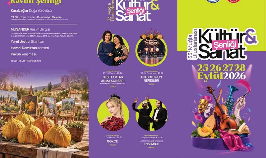 Muğla'da kültür ve sanat dört gün boyunca meydanlara taşınıyor