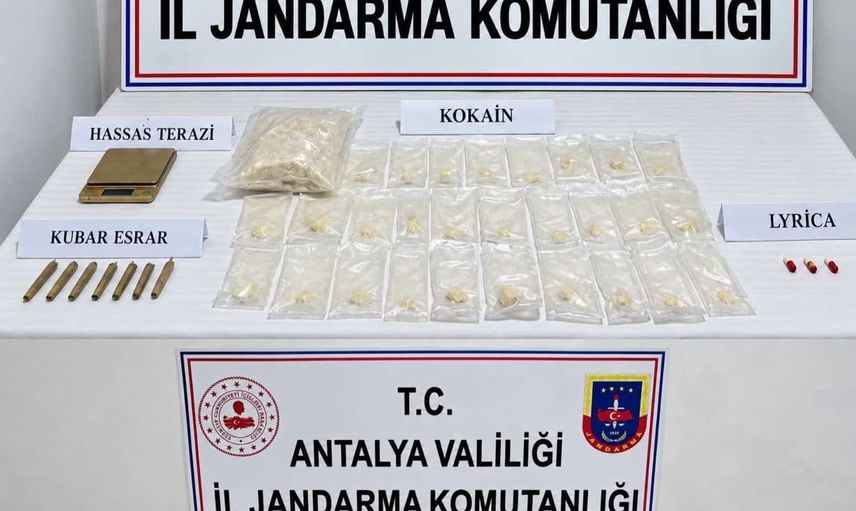 Antalya'da Aksu ve Manavgat'ta jandarmadan kapsamlı uyuşturucu operasyonu